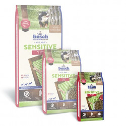 BOSCH Sensitive Lamb &amp; Rice - barība jutīgiem suņiem ar jēra gaļu un rīsiem 1kg