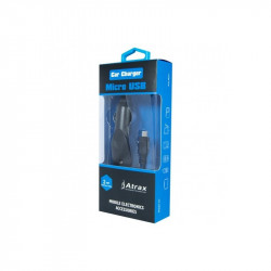 ATX Platinum Premium Car charger 12 / 24V / 1A + micro USB cable Black (Blue Blister)