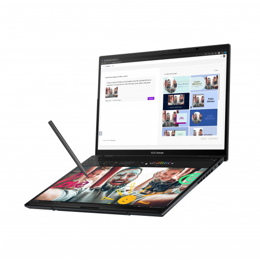 Klēpjdators ASUS Zenbook Duo UX8406CA-PZ009W 14" 3K (2880 x 1800) 120Hz / Intel Core Ultra 9 285H / 32GB LPDDR5X / 2TB SSD / Intel Arc Graphics / Windows 11 Home 90NB14X1-M00820