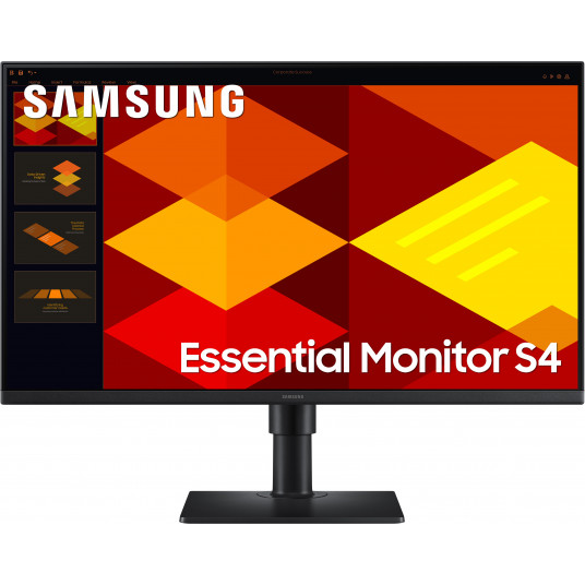 Samsung Essential S4 | S27D402GAU | 27 in | IPS | Full HD (1080p) 1920 x 1080 at 100 Hz | 250 cd/m² | 2xHDMI, DisplayPort | Height, pivot (rotation), swivel, tilt | None