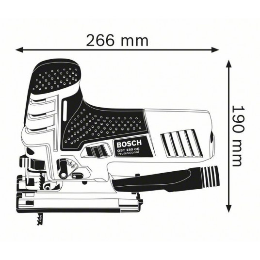 Bosch 0 601 512 000 elektriskais finierzāģis 780 W 2,6 kg
