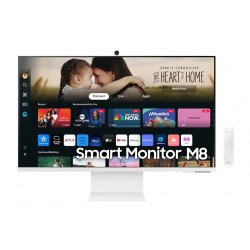 Samsung LS32DM801UUXDU 32" plakanais VA Smart monitors M8 M80D UHD, 3840x2160/16:9/400cd/m2/4ms/HDMI USB