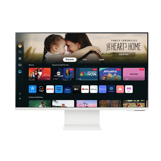 Samsung LS32DM801UUXDU 32" plakanais VA Smart monitors M8 M80D UHD, 3840x2160/16:9/400cd/m2/4ms/HDMI USB