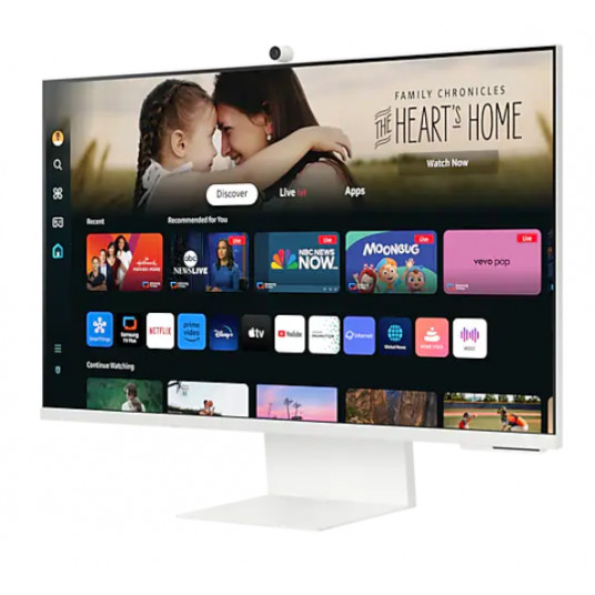 Samsung LS32DM801UUXDU 32" plakanais VA Smart monitors M8 M80D UHD, 3840x2160/16:9/400cd/m2/4ms/HDMI USB