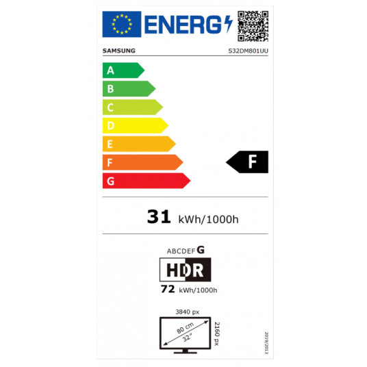 Samsung LS32DM801UUXDU 32" plakanais VA Smart monitors M8 M80D UHD, 3840x2160/16:9/400cd/m2/4ms/HDMI USB