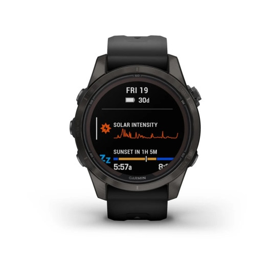 Viedais pulkstenis Garmin Fenix 7S Pro Sapphire Solar Carbon Gray 010-02776-11