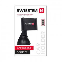 Swissten S-GRIP B2 Premium Universal Window Holder with 360 Rotation For Devices 3.5'- 6.0' inches Black