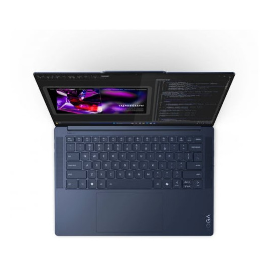 Klēpjdators Lenovo Yoga Slim 7 14Q8X9, AI Copilot+ PC, 14.5 3K, Snapdragon X Elite X1E-78-100, RAM 32GB, 1TB SSD, Qualcomm Adreno GPU, Windows 11 Home, Cosmic Blue 83ED006AMH