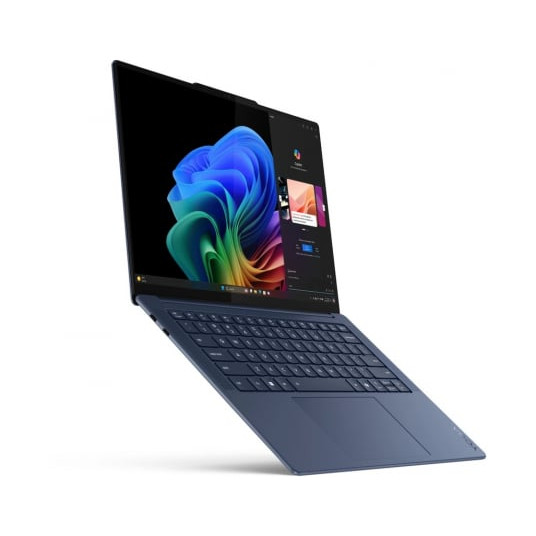Klēpjdators Lenovo Yoga Slim 7 14Q8X9, AI Copilot+ PC, 14.5 3K, Snapdragon X Elite X1E-78-100, RAM 32GB, 1TB SSD, Qualcomm Adreno GPU, Windows 11 Home, Cosmic Blue 83ED006AMH