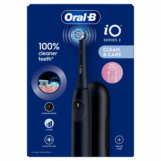 Elektriskā zobu birste Oral-B iO2 Night Black + travel case