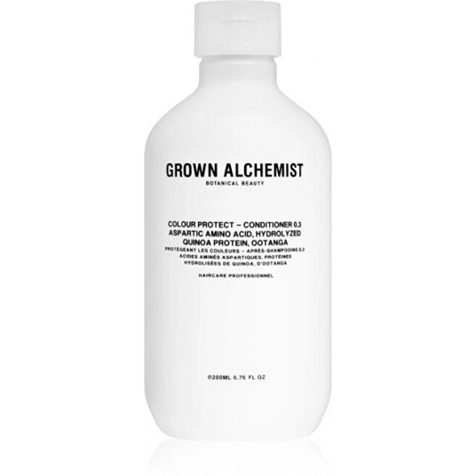 Grown Alchemist - Kondicionieris krāsotiem matiem asparagīnskābe, hidrolizēts kvinojas proteīns, ootanga (krāsu aizsargājošs kondicionieris) - 200 ml