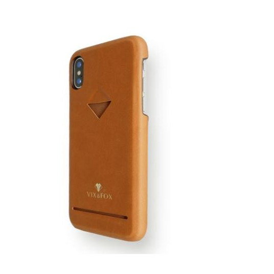 VixFox Card Slot Back Shell for Iphone XSMAX caramel brown