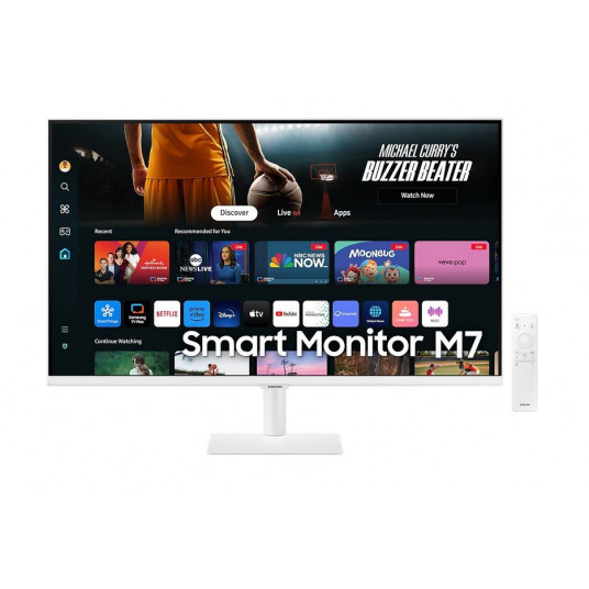 32" SMART M70D VA 3840x2160 UHD 16:9 2xHDMI 3xUSB 2.0 1xUSB-C (65W) 4ms 60Hz WiFi/BT Skaļruņi Plakans balta 2Yd2d