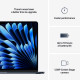 Klēpjdators Apple MacBook Air 15” Apple M4 10C CPU, 10C GPU/16GB/256GB SSD/Midnight/RUS MW1L3RU/A