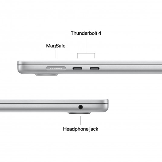 Klēpjdators Apple MacBook Air 15” Apple M4 10C CPU, 10C GPU/16GB/256GB SSD/Silver/INT MW1G3ZE/A