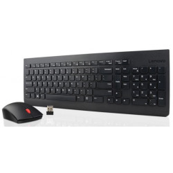 Lenovo 4X30M39497 Tastatūra Pele komplektā Universāla radiofrekvences bezvadu QWERTY angļu (ASV) melna