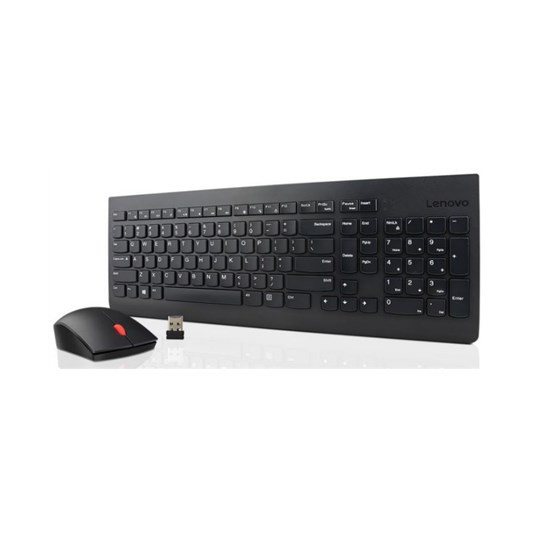 Lenovo 4X30M39497 Tastatūra Pele komplektā Universāla radiofrekvences bezvadu QWERTY angļu (ASV) melna