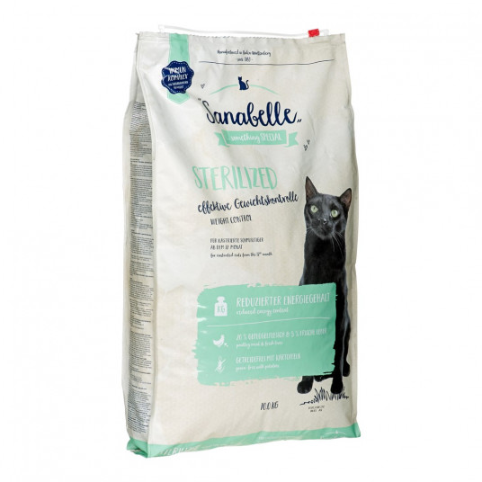 Sanabelle Sterilizēta sausā kaķu barība 10 kg Senior Aknas, putnu gaļa