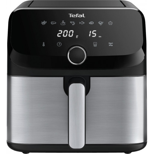 Tefal Easy Fry Mega EY855D10 fryer Single 7.5 L Stand-alone 2020 W Hot air fryer Black, Stainless steel