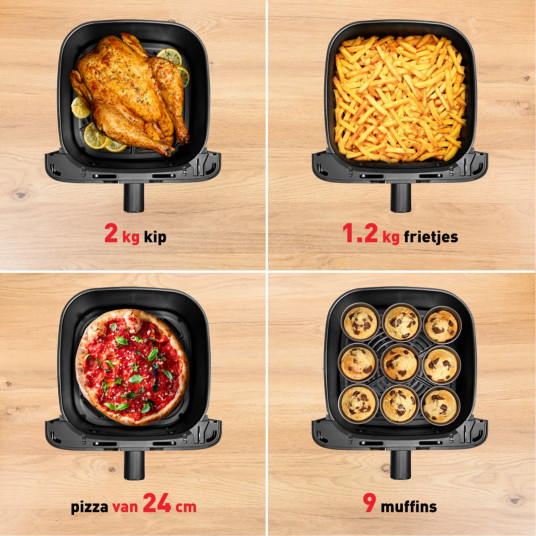 Tefal Easy Fry Mega EY855D10 fryer Single 7.5 L Stand-alone 2020 W Hot air fryer Black, Stainless steel
