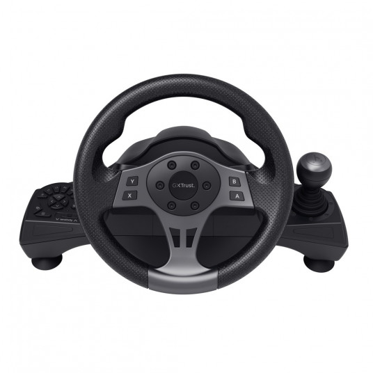 Trust GXT 289 Movi Juoda USB Vairas + pedalai Nintendo Switch, PlayStation 4, Xbox One S, Xbox One X, Xbox Series S, Xbox Series X