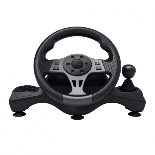 Trust GXT 289 Movi Juoda USB Vairas + pedalai Nintendo Switch, PlayStation 4, Xbox One S, Xbox One X, Xbox Series S, Xbox Series X