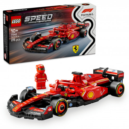 LEGO® 77242 SPEED CHAMPIONS F1® sacīkšu automašīna Ferrari SF-24