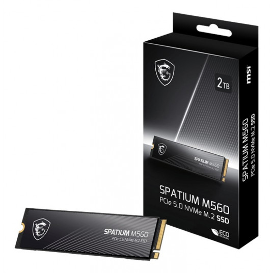 MSI SPATIUM M560 PCIE 5.0 NVME M.2 1TB SSD PCI Express 5.0 3D NAND