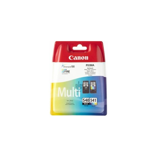 Canon PG-540 &amp; CL-541 -mustekasettipakkaus, musta ja kolmiväri