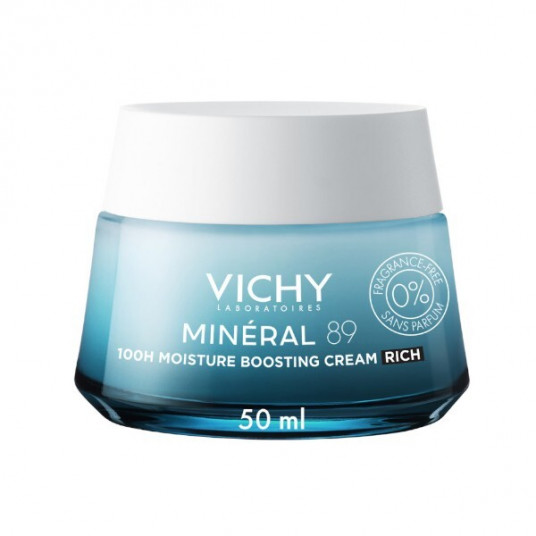 Vichy - Cream for increasing skin hydration Mineral 89 (100 H Moisture Boosting Cream) 50 ml