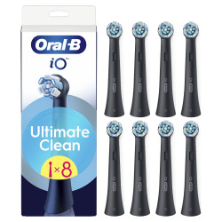 iO RB CBF 8 Oral-B UltimateClean Black zobu birstes galviņas, 8 gab.