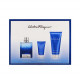 Salvatore Ferragamo - Acqua Essenziale Blu - EDT 100 ml + dušas želeja un šampūns 2in1 100 ml + skūšanās pēc skūšanās 100 ml