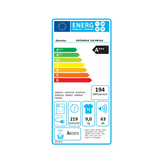 Žāvētājs Electrolux EW7D495UE