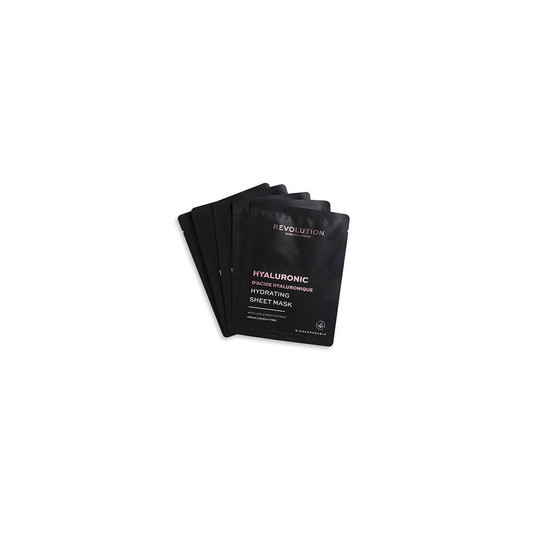 Revolution Skincare Biodegradable Hydrating Hyaluronic Acid Sheet Mask - A set of face masks