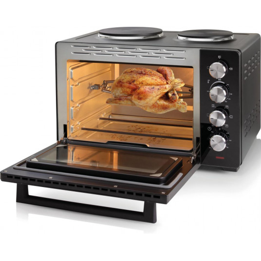 Gorenje | Mini cepeškrāsns | OM30GBX | 30 L | Degļu/vārīšanas zonu skaits 2 | 1600 W | Melns