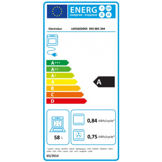 Gāzes plīts ar elektriskā virsmu ELECTROLUX LKK560209X