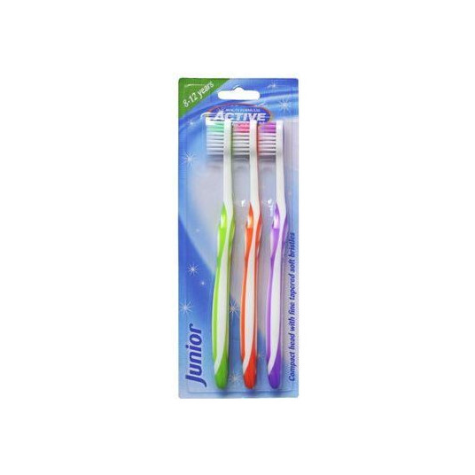 ACTIVE ORAL CARE_Junior 8-12 Years zobu birstes bērniem 3 gab.