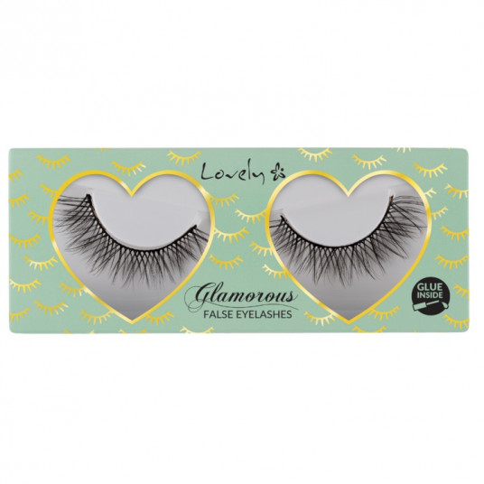 LOVELY_False Eyelashes mākslīgās skropstas Glamorous 2.2g