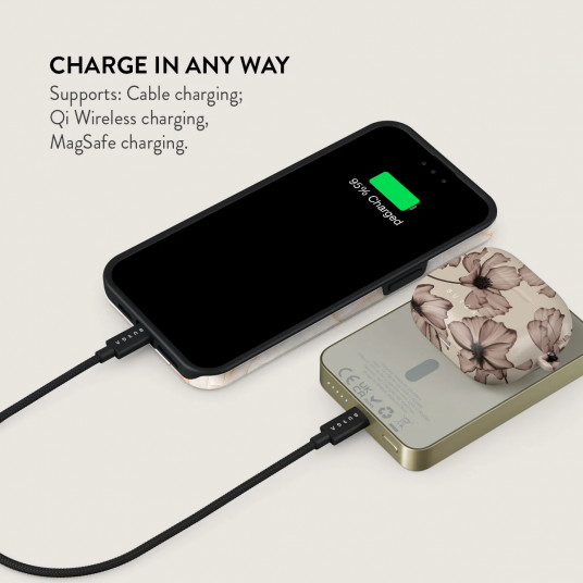 Ārējais akumulators Burga Magnetic Power Bank Barely Yours Gold