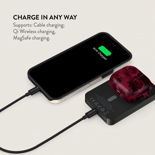Ārējais akumulators Burga Magnetic Power Bank Femme Fatale Gunmetal