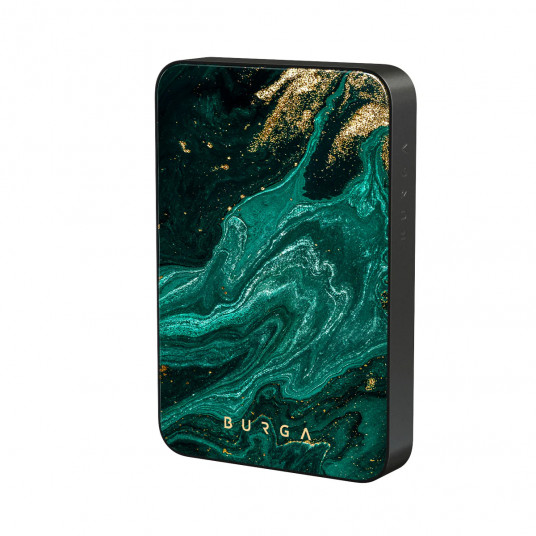 Ārējais akumulators Burga Magnetic Power Bank Emerald Pool Gunmetal