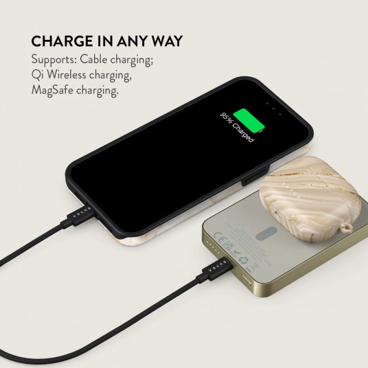 Ārējais akumulators Burga Magnetic Power Bank Full Glam Gold