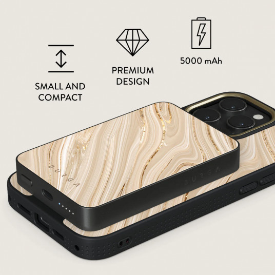 Ārējais akumulators Burga Magnetic Power Bank Full Glam Gunmetal