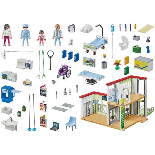 Figures set Action Heroes 71615 Modern hospital