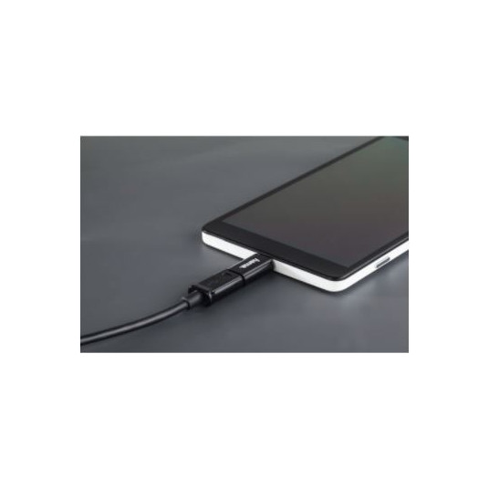 Adapteris HAMA micro USB to USB Type-C plug, black