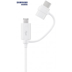 Samsung EP-DG930DWE USB 2in1 Combo USB-C & Micro USB Data & Charging Cable 1.5m (OEM)
