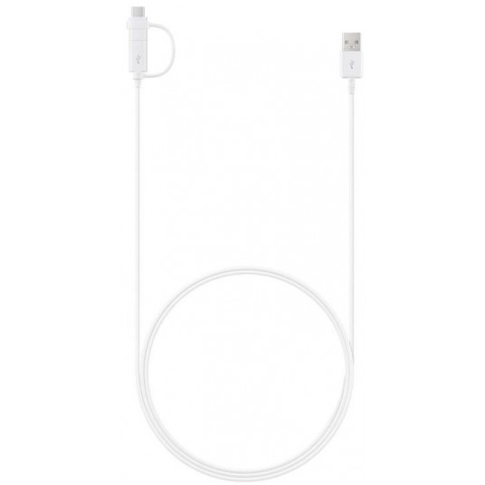 Samsung EP-DG930DWE USB 2in1 Combo USB-C & Micro USB Data & Charging Cable 1.5m (OEM)