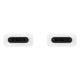 Samsung EP-DA705BWE universālais C tipa–C tipa datu un uzlādes kabelis 1 m (OEM)