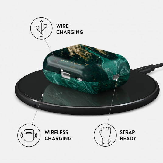 Vāciņš Burga AirPods Pro 2 Emerald Pool