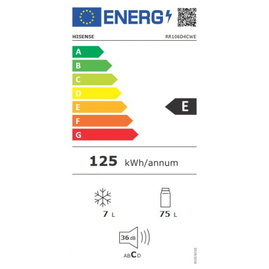 Ledusskapis Hisense RR106D4CWE